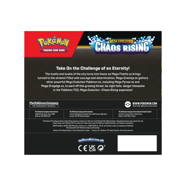 (Preorder) Pokémon TCG ME4 Chaos Rising Booster Box