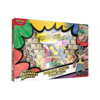 Pokemon TCG ME2.5 Ascended Heroes - Premium Poster Collection (Mega Lucario) TCG Shops