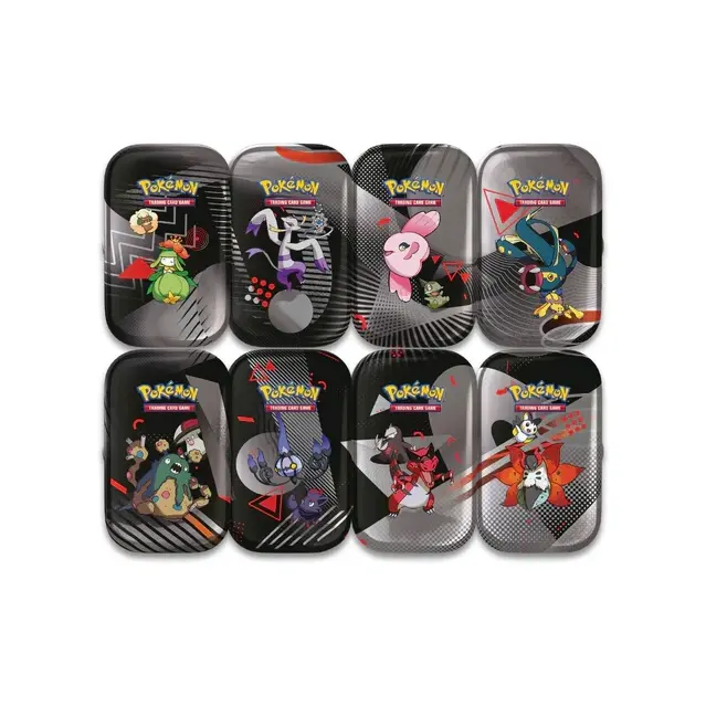 Pokemon TCG SV10.5 Black Bolt & White Flare Mini Tin Display - TCG Shops