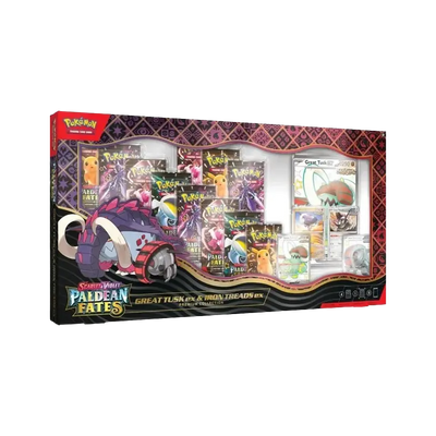 Pokemon TCG SV4.5 Paldean Fates Great Tusk ex & Iron Treads ex Premium Collection Box TCG Shops