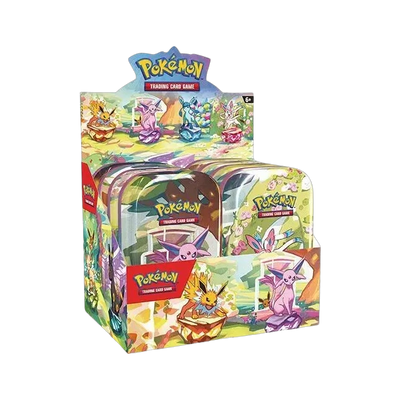 Pokemon TCG SV8.5 Prismatic Evolutions - Mini Tin Display
