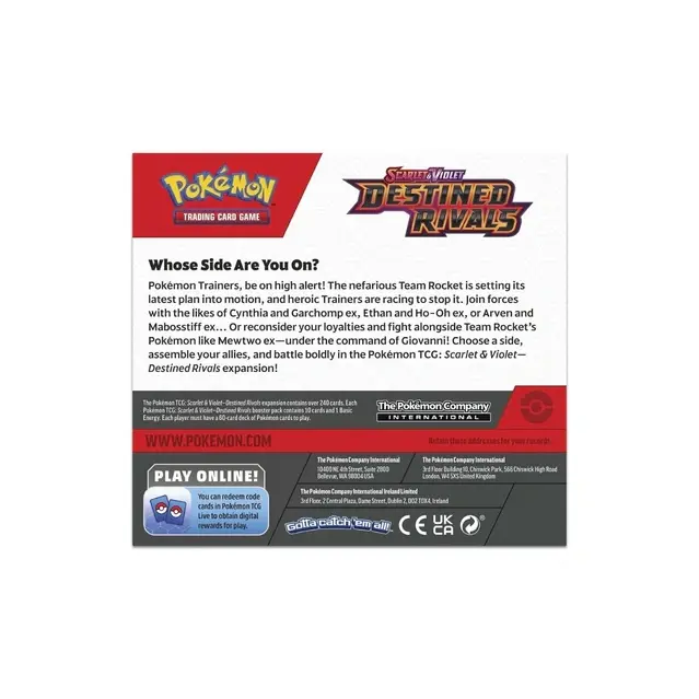 Pokemon TCG SV10 Destined Rivals Booster Box - TCG Shops