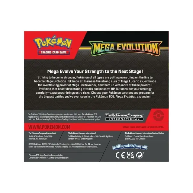 Pokemon TCG ME1 Mega Evolution Booster Box TCG Shops