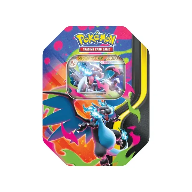 (Preorder) Pokemon TCG ME2 Phantasmal Flames Mega Charizard X ex Tin TCG Shops